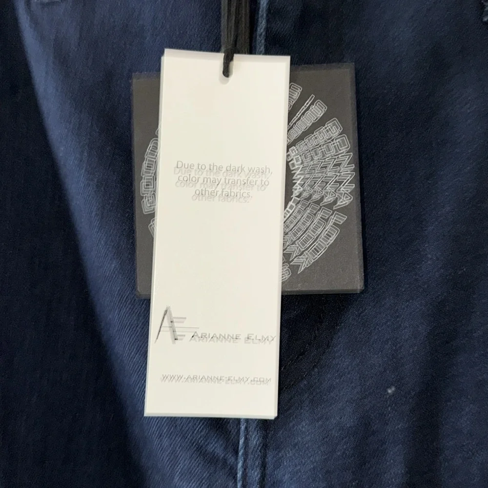 NWT - Arianne Elmy Denim Blue STRAPPY JEANS - 12 - Picture 7 of 11